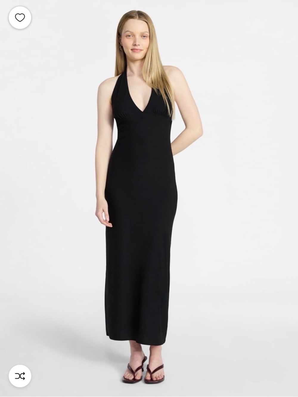 No Boundaries Black Halter Maxi Dress - Picture 4 of 6